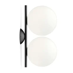 Flos Vägglampor|Plafonder-IC Lights C/W1 Double Vägglampa, Svart