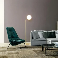 Flos Golvlampor-IC Lights F2 Golvlampa, Chrome