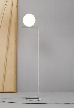 Flos Golvlampor-IC Lights F2 Golvlampa, Chrome