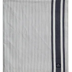 Icons Striped Organic Cotton Oxford Duk 180x180 cm, Beige / Vit