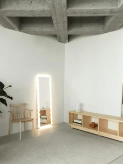 Illu Spegel Med LED-lampa, 50x50 cm