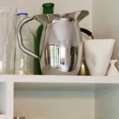 Indian Steel Pitcher Karaff Rostfritt Stål, Large