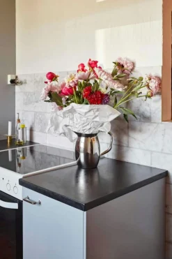 Indian Steel Pitcher Karaff Rostfritt Stål, Large