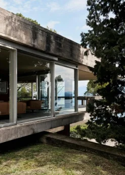 &Tradition 3-Sitssoffor-Inland AV23 3-sitssoffa, Noble Konjak Läder / Polerad Aluminium