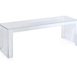 Kartell Soffbord-Invisible Sidobord, 40 cm, Kristall