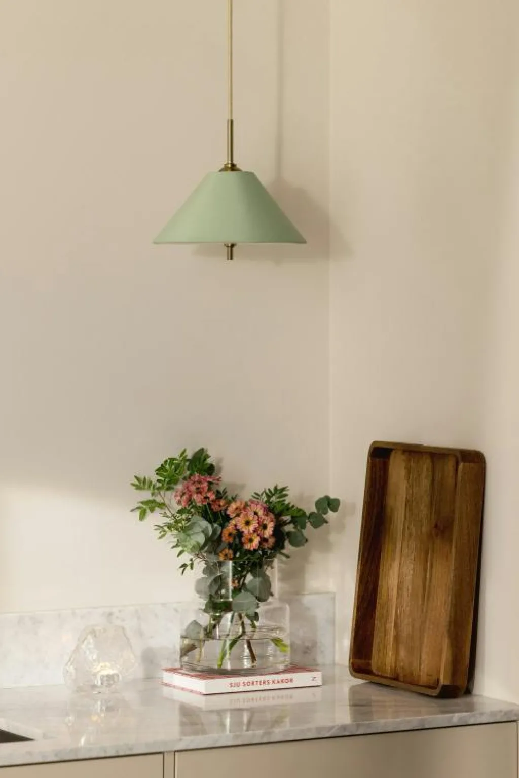 Globen Lighting Pendellampor-Iris 25 Pendel, Creme