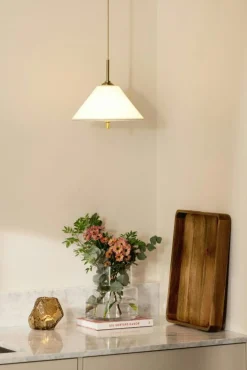 Globen Lighting Pendellampor-Iris 25 Pendel, Creme