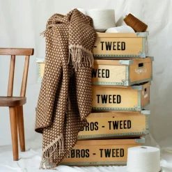 Isak Pläd 150x210 cm, Chestnut