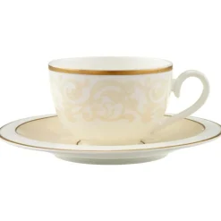 Ivoire Kaffekopp Med Fat