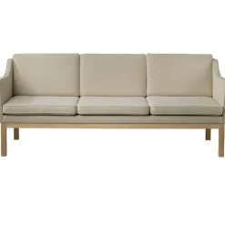 FDB Møbler 3-Sitssoffor-J182 3-Sitssoffa, Prairie 90 Beige