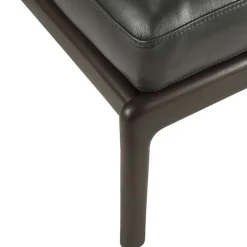 Ethnicraft Fotpallar-Jack Fotpall, Mahogny / Svart Läder