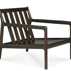 Ethnicraft Fåtöljer-Jack Loungefåtölj Utan Dynor, Mahogny