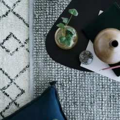 Broste Copenhagen Bomulls- & Trasmattor|Ryamattor-Janson Matta 200x300 cm, Ivory/Black