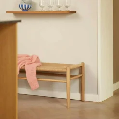 FDB Møbler Bänkar-J83B Bänk, Lackerad Ek