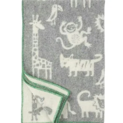 Klippan Yllefabrik Plädar & Filtar-Jungle Ullfilt 90x130 cm, /Vit