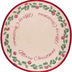 Jute/Cotton Julgransmatta 110 cm, Natur