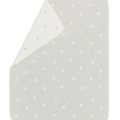 Juwel Babyfilt 70x90 cm Hearts, Off-white / Rosa