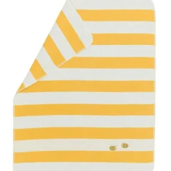 Juwel Babyfilt 70x90 cm Stripes/Bees, Gul / Vit