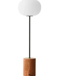 JWDA Golvlampa, Red Travertine / Bronserad Mässing