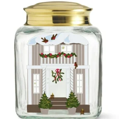 Holmegaard Förvaringsburkar & Lock-Kakburk, /Guld