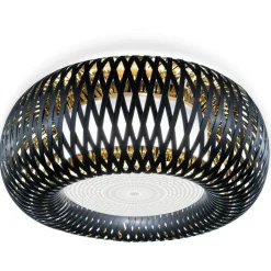 SLAMP Vägglampor|Plafonder-Kalatos Vägg-/Taklampa, Svart / Guld