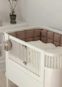 Barn Sebra Barnsängkläder-Kapok Spjälskydd 26x180 cm, Forest Lake Blue