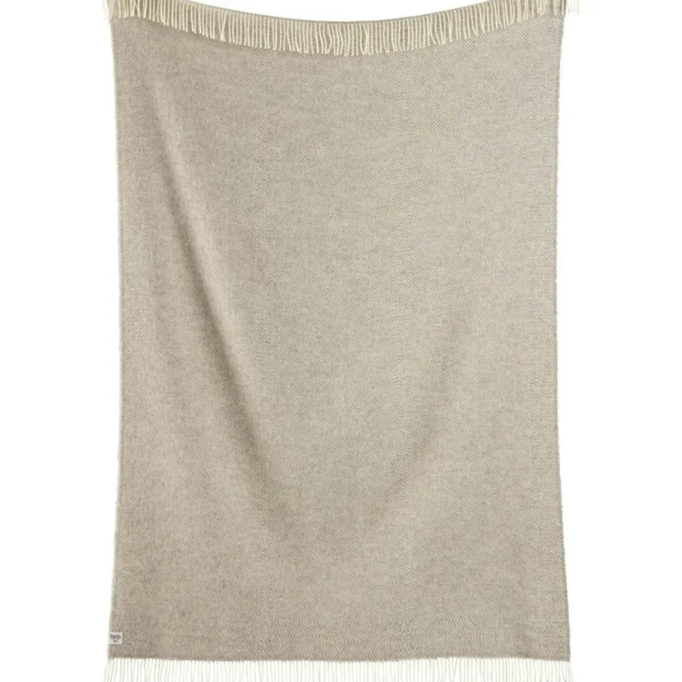 Kattefot Pläd 150x220 cm, Ljusgrå