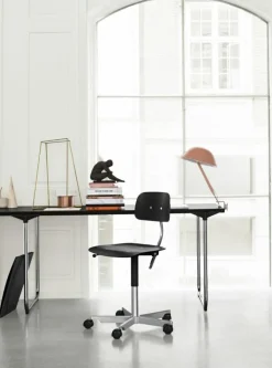 Montana Skrivbordsstolar & Kontorsstolar|Stolar-Kevi 2533 Kontorsstol, Svart Fanér / Polerad Aluminium