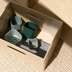 Barn Nofred Leksaksförvaring-Kiddo Förvaringslåda 24x33.5 cm, Beige