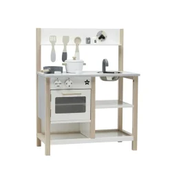 Kids Cafe Leksakskök, Vit/Grå