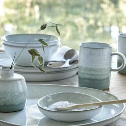 Denby Uppläggningsfat-Kiln Organic Serveringstallrik 27x30 cm, Beige