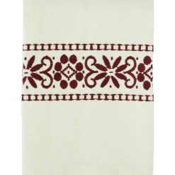 Madam Stoltz Kökshanddukar-Kökshandduk Broderad 45x70 cm, Off-white / Blå