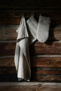 ERNST Kökshanddukar-Kökshandduk Ränder 47x70 cm, Röd / Beige