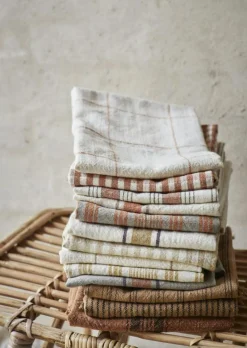 Madam Stoltz Kökshanddukar-Kökshandduk Rutig 50x70 cm, Ljusgrön