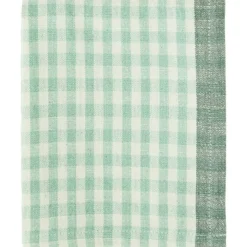 Madam Stoltz Kökshanddukar-Kökshandduk Rutig 50x70 cm, Ljusgrön