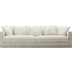 Decotique Möbelklädsel-Klädsel Till Le Grand Air 4-sitssoffa Linne, Smokey Granite