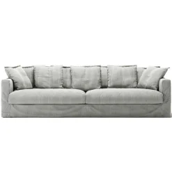 Decotique Möbelklädsel-Klädsel Till Le Grand Air 4-sitssoffa Linne, Smokey Granite