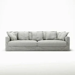 Decotique Möbelklädsel-Klädsel Till Le Grand Air 4-sitssoffa Linne, Smokey Granite