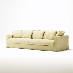 Decotique Möbelklädsel-Klädsel Till Le Grand Air 4-sitssoffa Linne, Smokey Granite