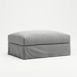 Decotique Möbelklädsel-Klädsel Till Le Grand Air Fotpall Bomull, Vit