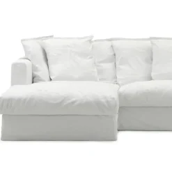 Klädsel Till Le Grand Air 3-sitssoffa Bomull Divan Vänster, Beige