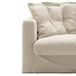 Decotique Möbelklädsel-Klädsel Till Le Grand Air Love Seat Bomull, Vit