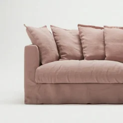 Decotique Möbelklädsel-Klädsel Till Le Grand Air 3-sitssoffa Linne, Gentle Ribbon