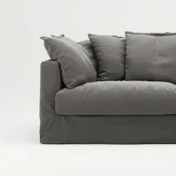 Decotique Möbelklädsel-Klädsel Till Le Grand Air 3-sitssoffa Bomull, Grå