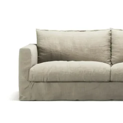 Decotique Möbelklädsel-Klädsel Till Le Grand Air Nou 3-sitssoffa Linne, Creamy White