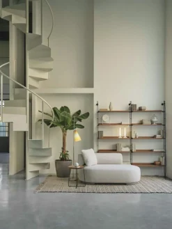 Kartell Läslampor|Golvlampor-K-Lux Golvlampa, Grå / Straw Yellow