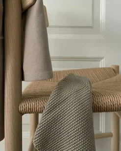 Knitted Dish Cloth- Coal Disktrasa Light Stone