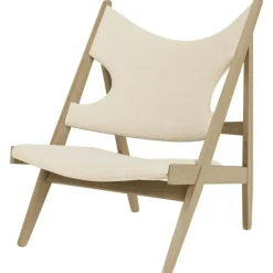 Audo Copenhagen Fåtöljer-Knitting Loungestol, Ek / Fårskinn Curly Nature