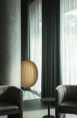 Made By Hand Golvlampor-Knit-Wit Golvlampa Hög Oval 65 cm, Sunrise