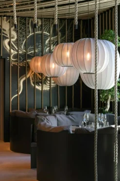 Knit-Wit Pendel Hög Oval 65 cm, Svart